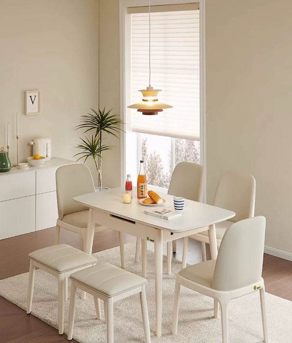 Alor Tempered Glass Extendable Dining Table
