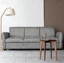 OLIVIA 3-Seat Leathaire Chaise Longue Sofa Bed