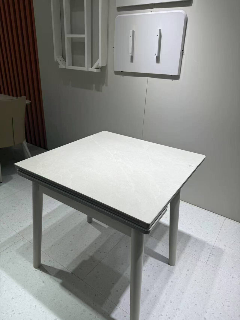 Baboa Tempered Glass Extendable Dining Table