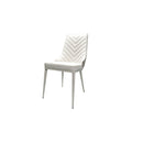 VENISE high-back imitation leather two-tone dining chair