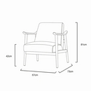 West single seat faux leather sofa armchair