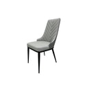 VENISE high-back imitation leather two-tone dining chair