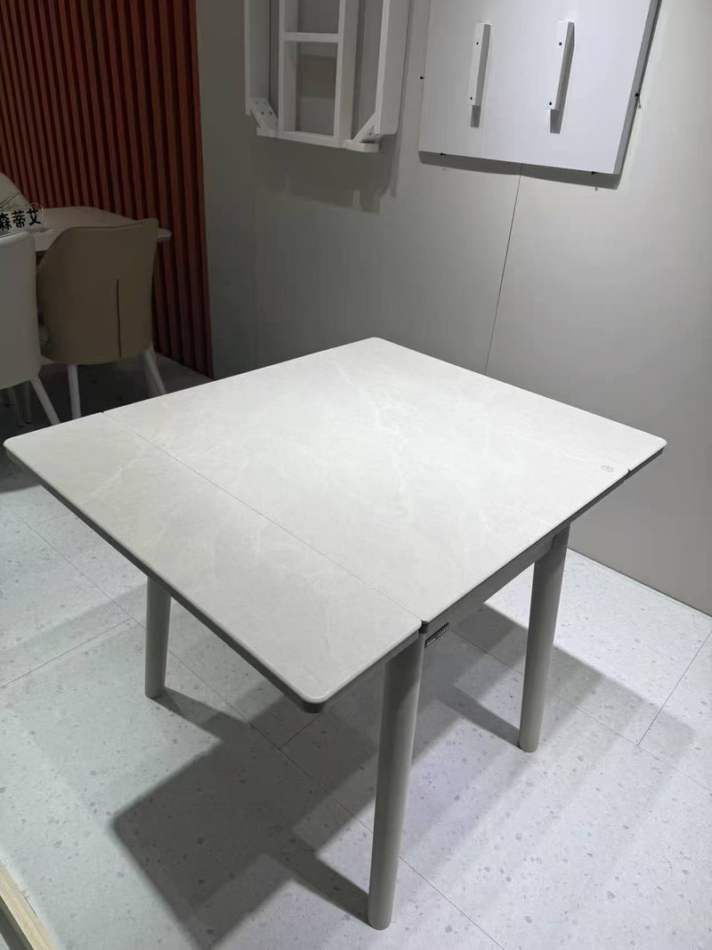 Baboa Tempered Glass Extendable Dining Table