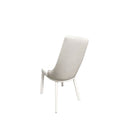 VENISE high-back imitation leather two-tone dining chair