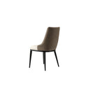 VENISE high-back imitation leather two-tone dining chair