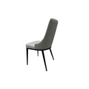 VENISE high-back imitation leather two-tone dining chair