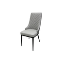 VENISE high-back imitation leather two-tone dining chair