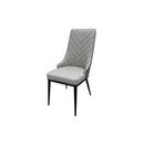 VENISE high-back imitation leather two-tone dining chair