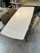 ALLEN 岩板伸縮餐枱 + AMOS 4餐椅組合 - Spazio Plus 多維家居