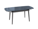 Display ALLEN 1.3m to 1.6m tempered glass retractable dining table