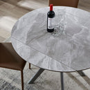 CHERYL 岩板圓形伸縮餐枱 - Spazio Plus 多維家居