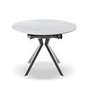 CHERYL 岩板圓形伸縮餐枱 + AMOS 4餐椅組合 - Spazio Plus 多維家居