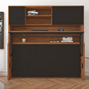 ISOLA 0.9米 側翻變形隱形梳化床 連書桌組合 - Spazio Plus 多維家居