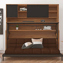 ISOLA 0.9米 側翻變形隱形梳化床 連書桌組合 - Spazio Plus 多維家居